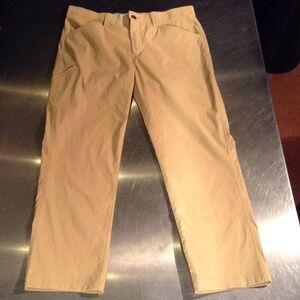 Orvis Pants Mens 36x30 Beige Stretch Nylon Trek Hiking Water Resistant Outdoors